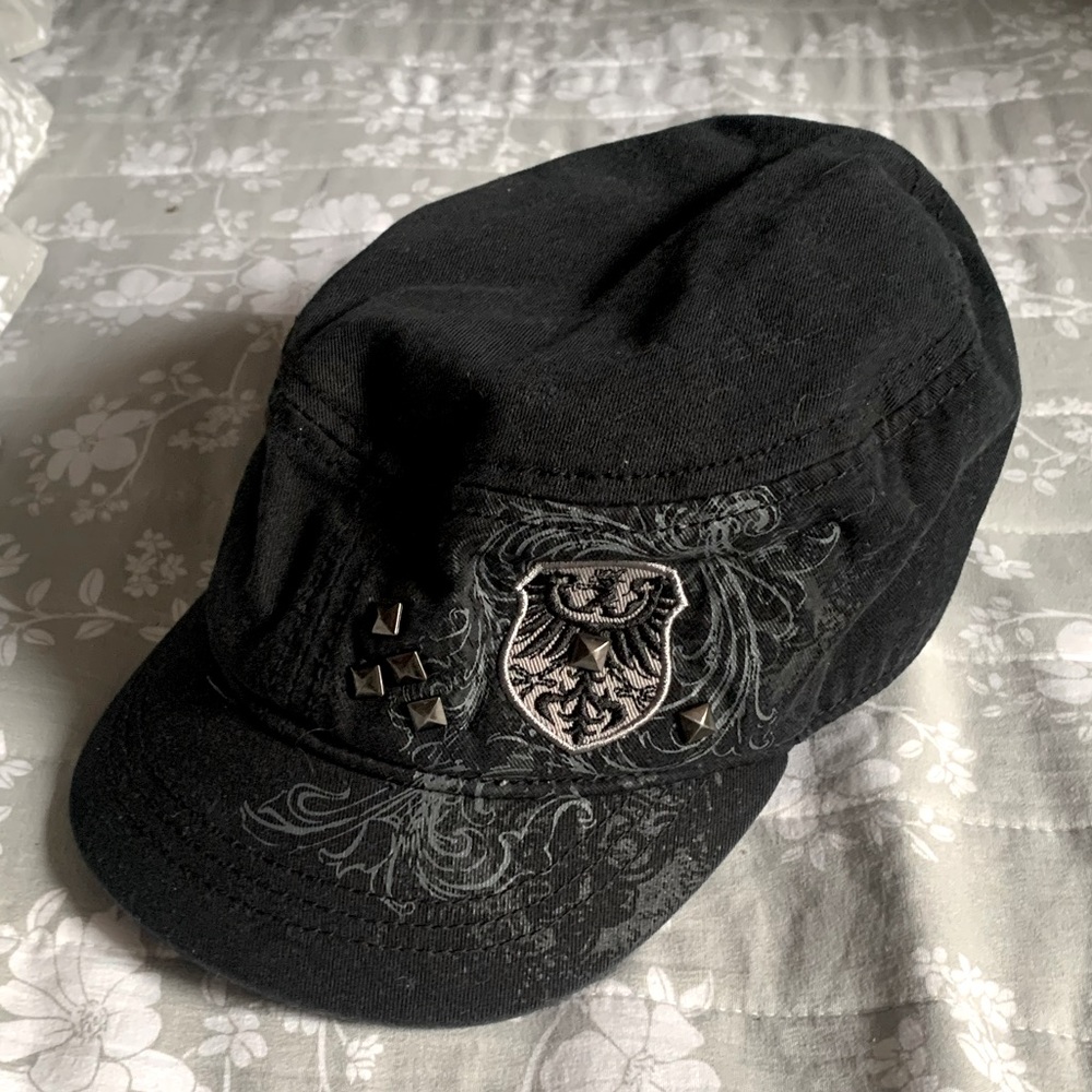 Vintage Stone y2k Black Cap